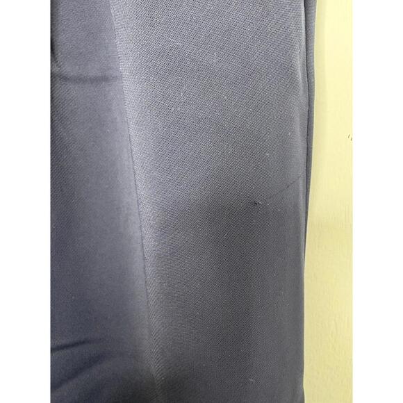 Quince Pants Womens 4 Stretch Crepe Wide Leg Pleated Navy Corpcore Career - Picture 9 of 10